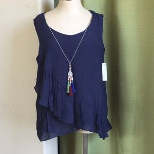Woman’s Top with Built-in Necklace